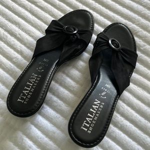 COPY - Black wedge sandals